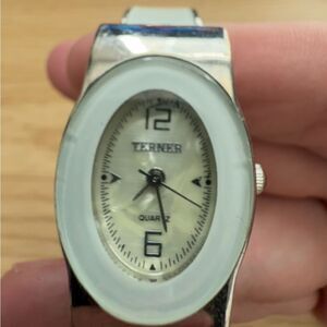 💎 VINTAGE Terner Quartz Watch – Oval Face, Mother of Pearl Look FOR PARTS